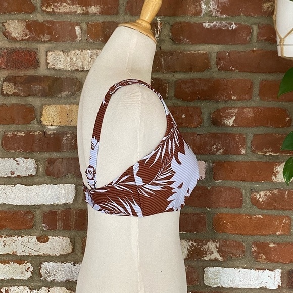 SEAFOLLY Women's Wild Tropics Wide Strap Bandeau Bikini Top Size 14 F Cup - Picture 6 of 10